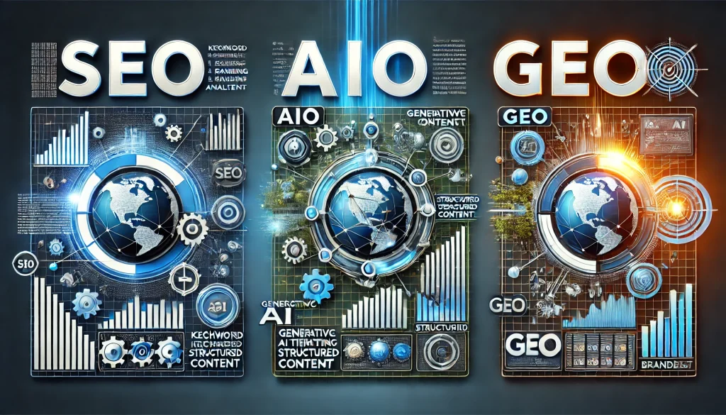 AIO・GEO・SEOとの違いを比較
