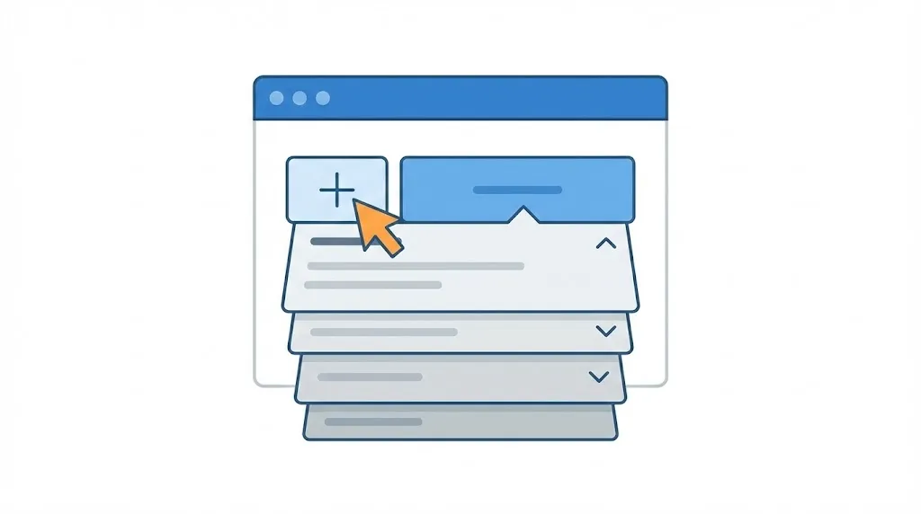 アコーディオンブロックの基本の使い方