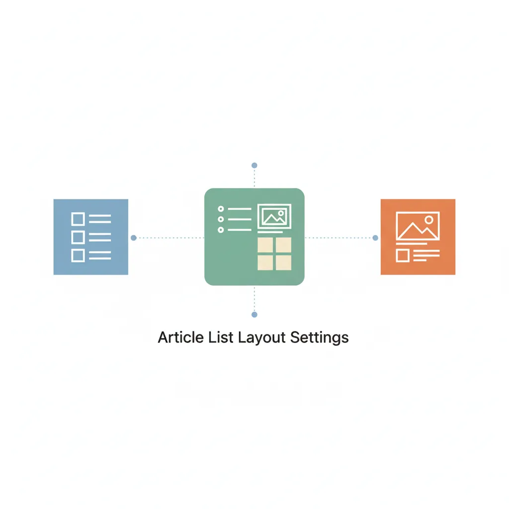 記事一覧リストのレイアウト設定