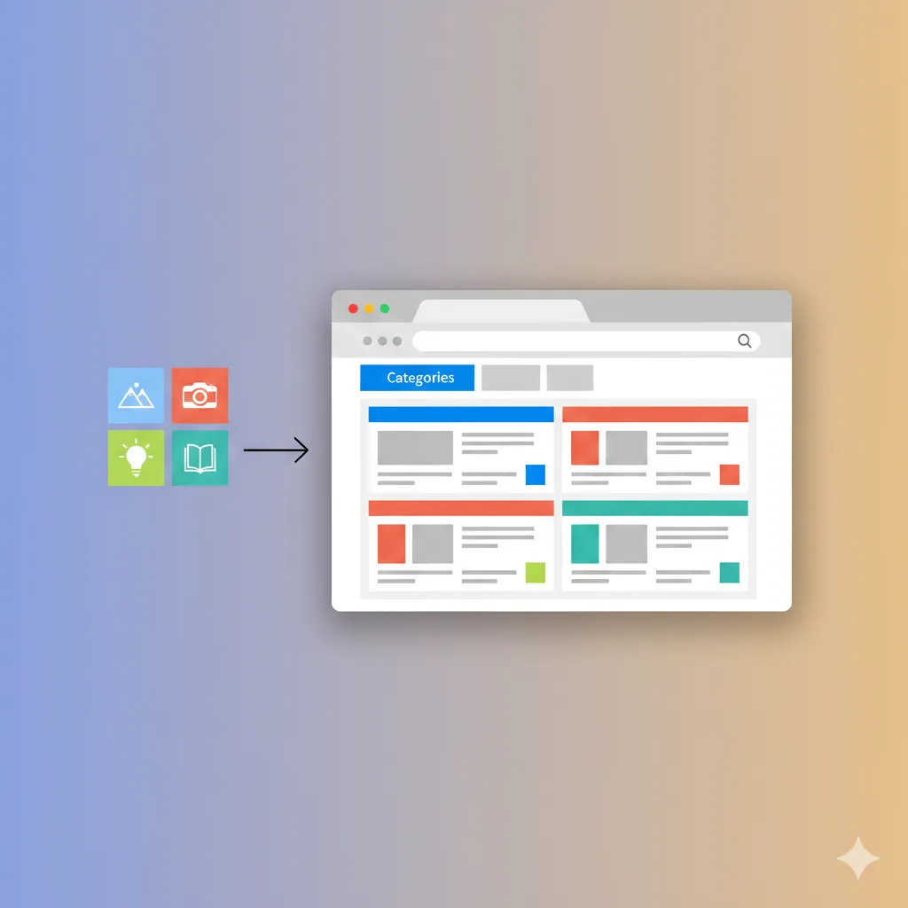 カテゴリー別の記事一覧を表示する方法