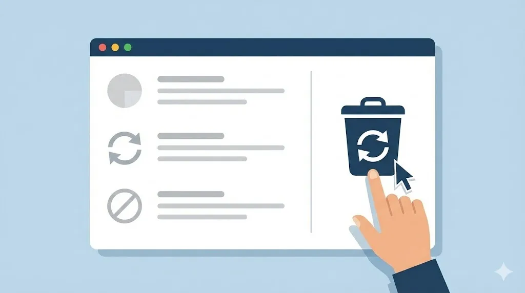 設定が反映されない原因とキャッシュの削除