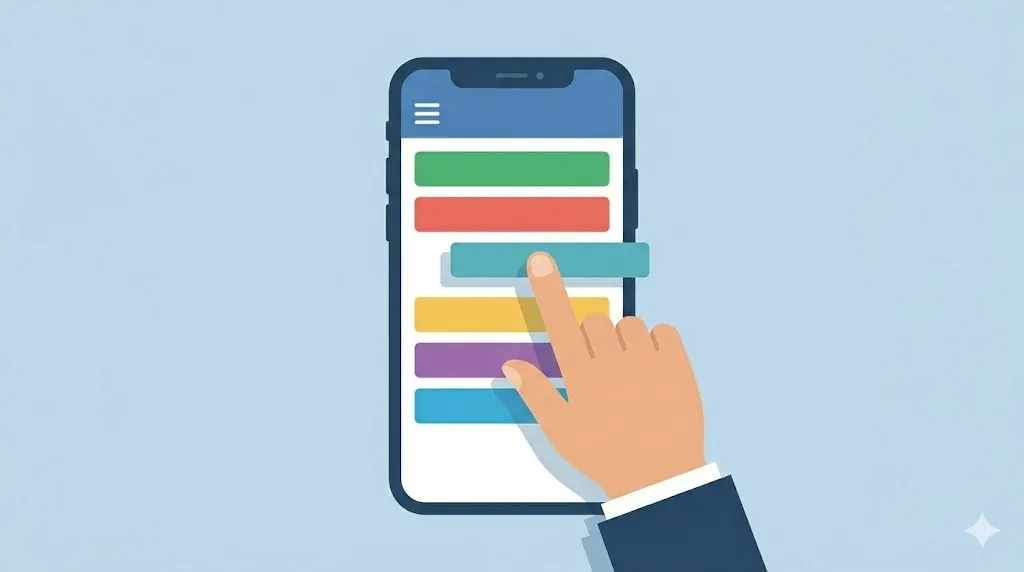 スマホメニュー内の表示順を最適化するコツ