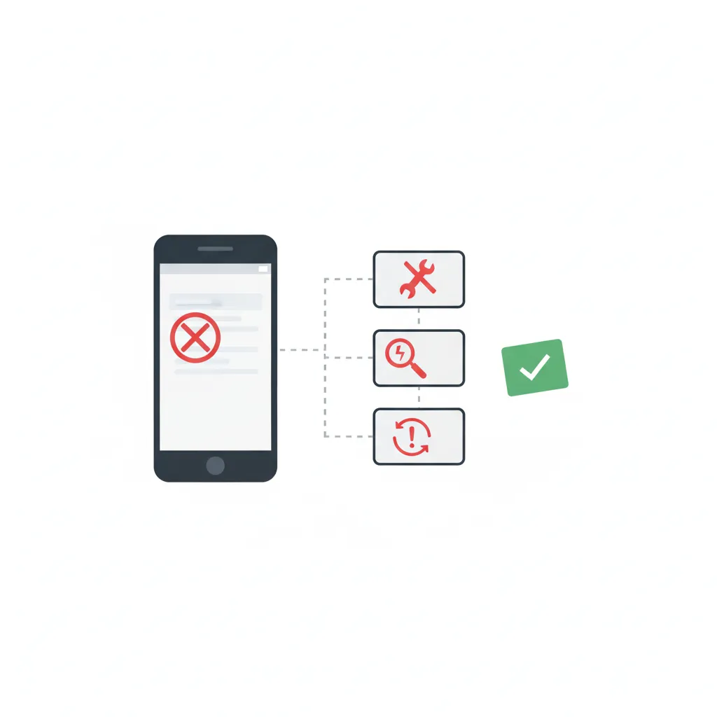 スマホメニューが開かない原因と対策