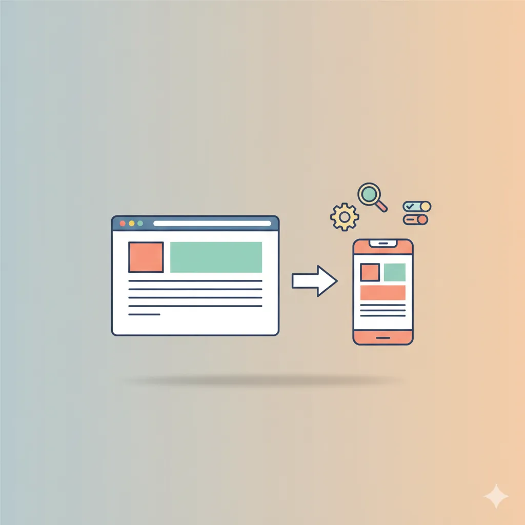スマホ表示を最適化する設定