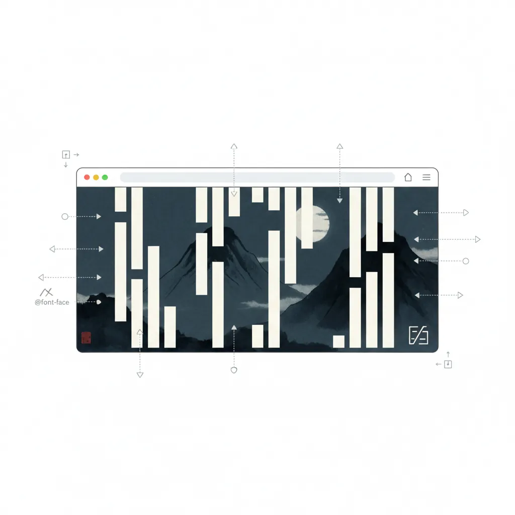 CSSで縦書きの文字配置を実装し和風デザインにする