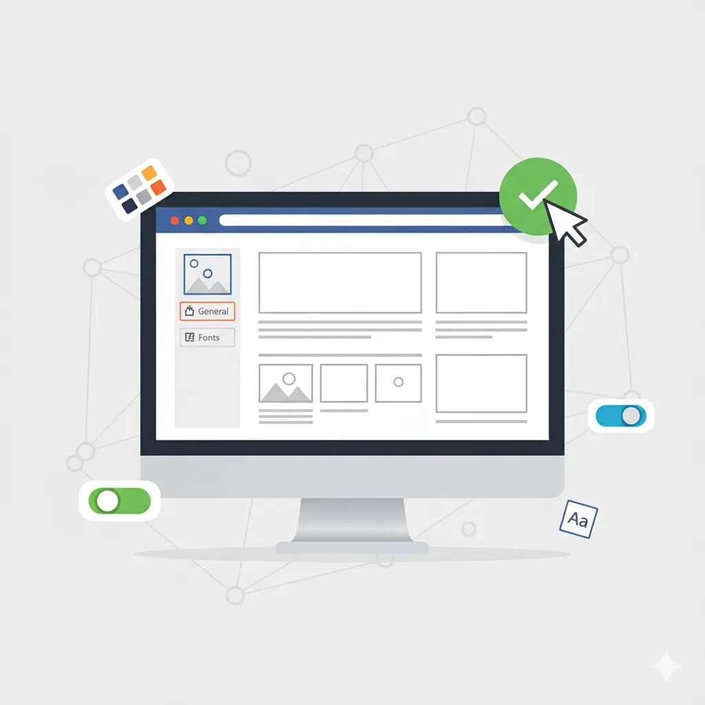 カスタマイザーでの設定方法